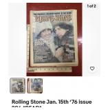Vintage Rolling Stone magazine, 1976