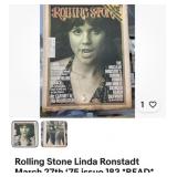 Linda Ronstadt vintage Rolling Stone magazine,