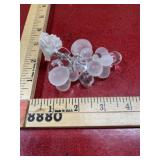 Clear grapes cluster plastic