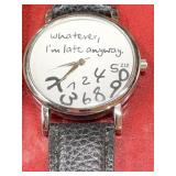 Fun watch ï¿½Whatever. Iï¿½m late anywayï¿½ untested
