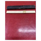 Vintage BLUE slide rule in original case
