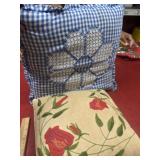 Vintage embroidered pillows