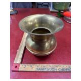 Vintage brass spittoon