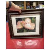 14x17 framed pink magnolia print
