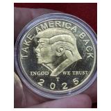 2025 gold tone Donald Trump Take America Back
