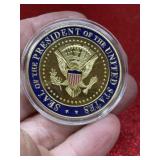 Gold tone President of the United States Trump