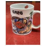 Las Vegas NV souvenir mug for Greg