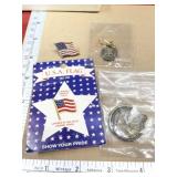 US flag Lapel pins and North American hunting