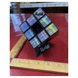 Fancy RUBIKï¿½S Cube on a stand untested has On/Off
