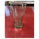 4.5 inch Mini Coca-Cola green glass