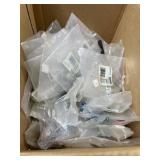 Box lot mixed cabinet hardware hinges, rollers,