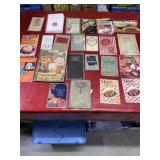 Big lot of old and new cookbooks