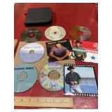 Country Music CD collection with soft carry case