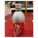 2004 unopened Coca-Cola in metal bottle Japan?