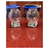 2 Jim Beam baseball shape shot glasses