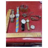 Untested vintage watches lot Geneva, Strada, etc
