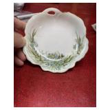 Hand painted and signed china plate 4.5 inches