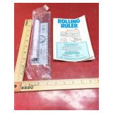 New sealed Vintage Rolling Ruler with