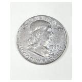 .90 silver 1963 Franklin half dollar
