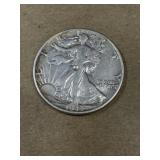 .90 silver 1943 walking liberty half dollar