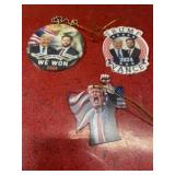 3 Trump & Vance 2004 commemorative ornaments