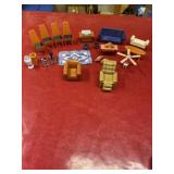 Doll house furniture living room / den