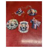 5 Trump & Vance 2004 commemorative ornaments
