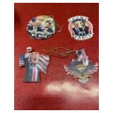 4 Trump & Vance 2004 commemorative ornaments