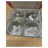Princess House 4 crystal wine glasses in original