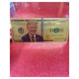 Donald Trump Gold foil one million dollar novelty