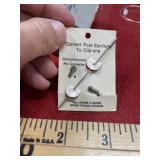 Vintage convert post earrings to clip-ons toolkit