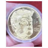 2024 gold tone Donald Trump commemorative