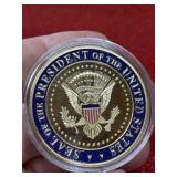 Gold tone Trump President of the United States