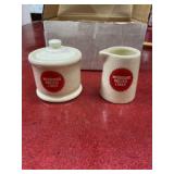 Missouri Pacific Lines 2.5-inch ceramic sugar and