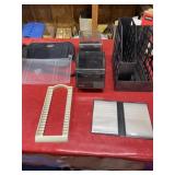 Vintage office organizer lot