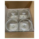 Princess House 4 crystal wine glasses in original