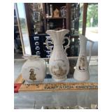 Lot of 3 vintage Holly Hobbie vases