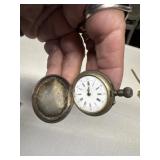 Antique Silver pocket watch for parts repair or