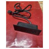 Recessed power strip with usb, AC power outlets
