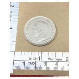 1942 Great Britain half crown coin .50 silver