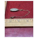 Vintage gold tone belt loop pocket watch chain