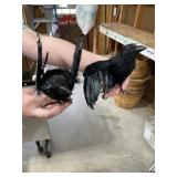 Fake black crows for Halloween