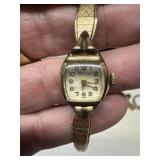 Vintage BENRUS watch 10K RGP parts of repair