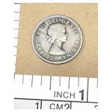 .90 silver 1962 Canada 10 cents coin