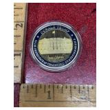 Donald Trump challenge coin gold tone and