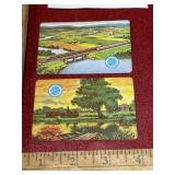 2 vintage Southern Railway playing cards