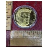 2024 Donald Trump gold tone commemorative coin in