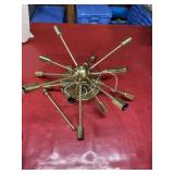 Vintage satellite style ceiling light fixture