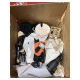 Box of fall & Halloween decorations
