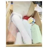 Box lot Crafting mesh ribbon, etc